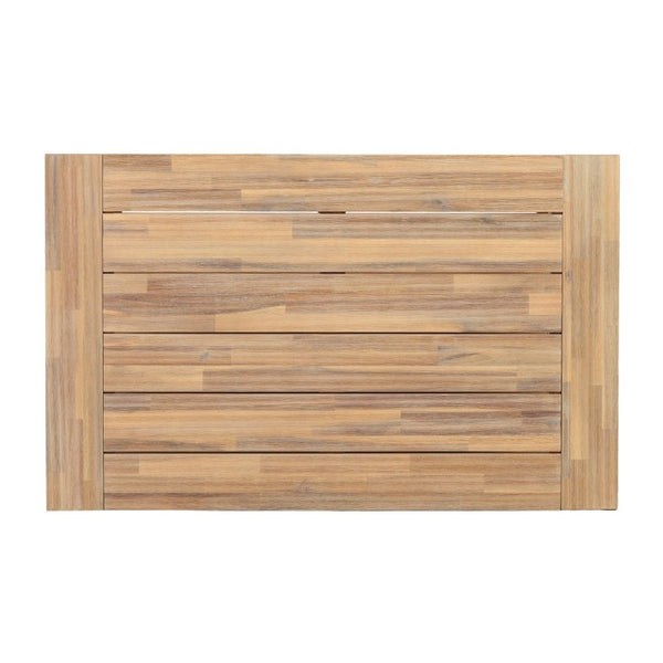 English Elm Outdoor Acacia Wood Patio Sofa and Coffee Table Set for Modern Coastal Living N776P533946L