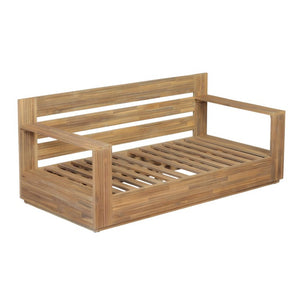 English Elm Outdoor Acacia Wood Patio Sofa and Coffee Table Set for Modern Coastal Living N776P533946L