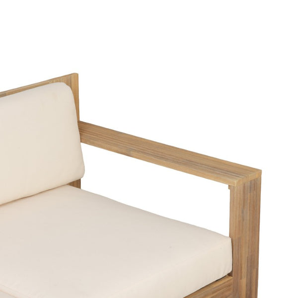 English Elm Outdoor Acacia Wood Patio Sofa and Coffee Table Set for Modern Coastal Living N776P533946L