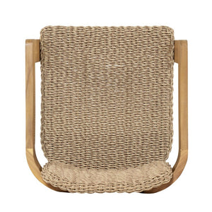 English Elm Outdoor Rattan Dining Arm Chairs with Cushions Set of 2 Acacia Aluminum Patio Light Brown, Teak 20.87 L x 22.05 W x 29.92 H N778P348862T