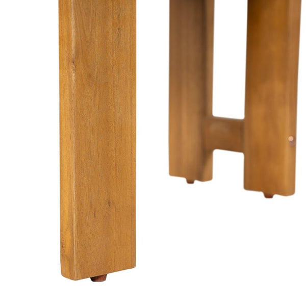 English Elm Outdoor Rattan Dining Arm Chairs with Cushions Set of 2 Acacia Aluminum Patio Light Brown, Teak 20.87 L x 22.05 W x 29.92 H N778P348862T