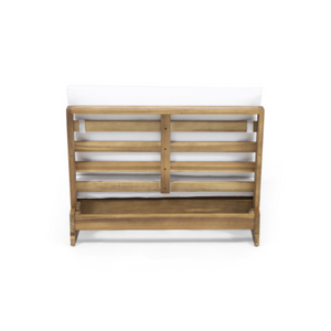 English Elm Sherwood Outdoor Acacia Hardwood Club Chair Slatted Lounger for Patio or Deck N778P504889W