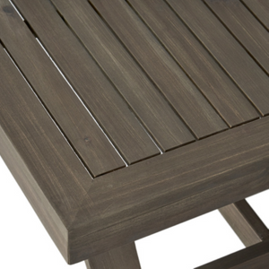 English Elm Sherwood Solid Acacia Outdoor Coffee Table Slatted Sled Base Patio Centerpiece N778P504891G