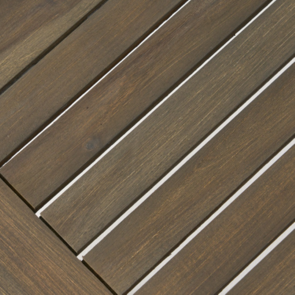English Elm Sherwood Solid Acacia Outdoor Coffee Table Slatted Sled Base Patio Centerpiece N778P504891G
