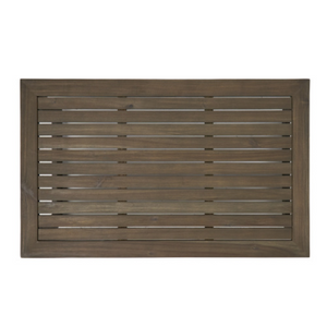 English Elm Sherwood Solid Acacia Outdoor Coffee Table Slatted Sled Base Patio Centerpiece N778P504891G