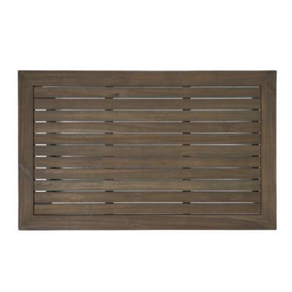 English Elm Sherwood Solid Acacia Outdoor Coffee Table Slatted Sled Base Patio Centerpiece N778P504891G