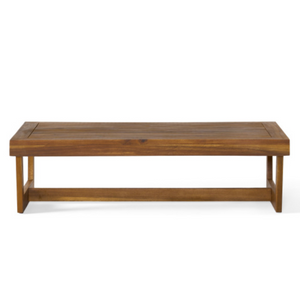 English Elm Sherwood Outdoor Acacia Hardwood Coffee Table with Slatted Top for Patio or Deck N778P504891W