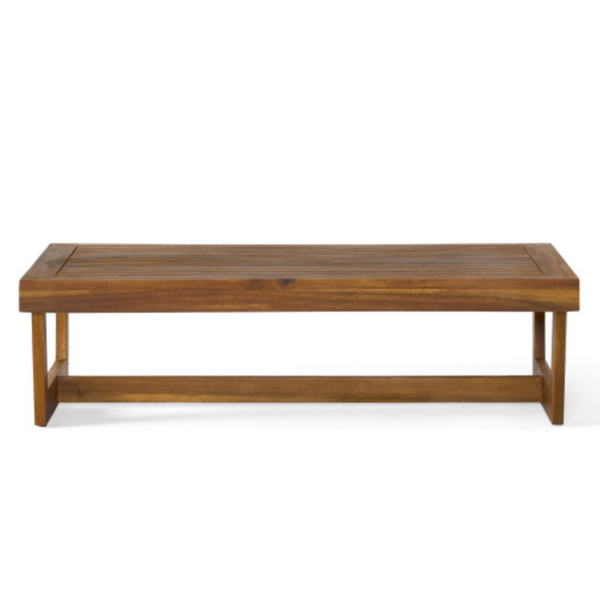 English Elm Sherwood Outdoor Acacia Hardwood Coffee Table with Slatted Top for Patio or Deck N778P504891W