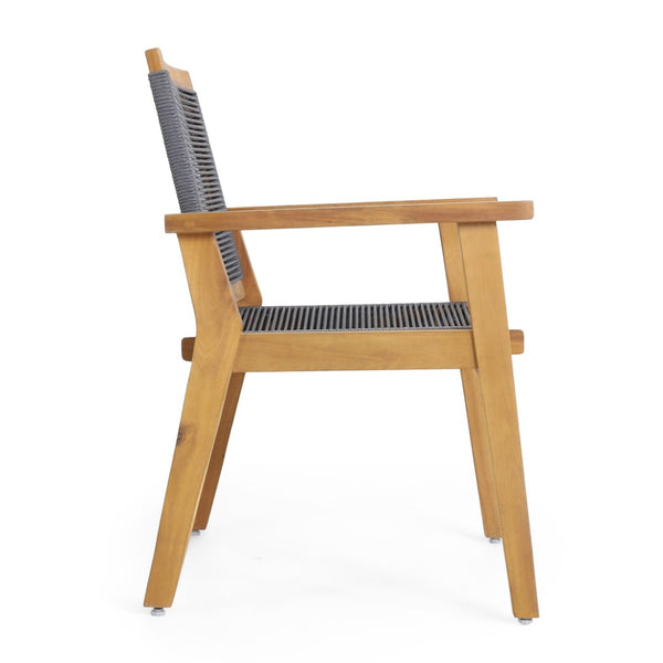 English Elm 7-piece Outdoor Acacia Wood Dining Set with Woven Rope Arm Chairs for Patio Decks N779P234500B_70486.00-3