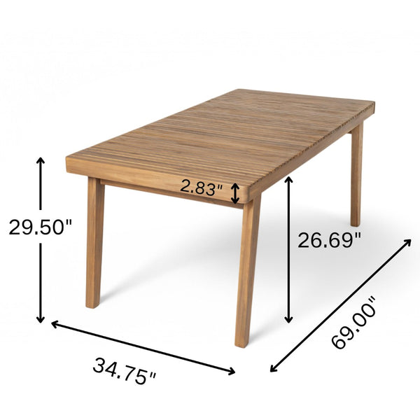 English Elm 7-piece Outdoor Acacia Wood Dining Set with Woven Rope Arm Chairs for Patio Decks N779P234500B_70486.00-3