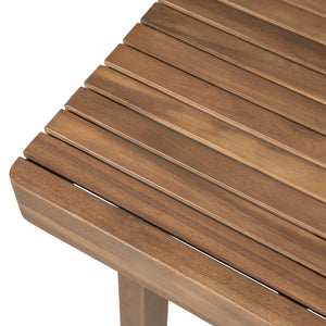 English Elm 7-piece Outdoor Acacia Wood Patio Dining Set Seats Six with Rope Chairs and Cushions N779P234500B_N779P210772L-3