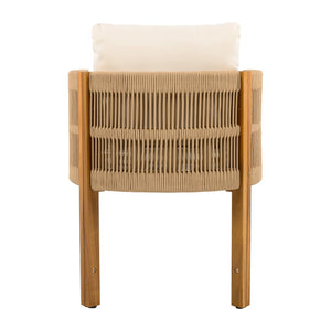 English Elm 7-piece Outdoor Dining Set Solid Acacia Wood Table Six Rope Woven Patio Chairs N779P234500B_N779P279983B-3