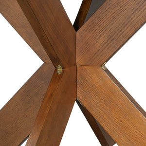 English Elm 5-Piece Round Cherry Dining Set with Rubberwood Armchairs for Cozy Kitchen Nooks N779P266070C_N779P233060B-2