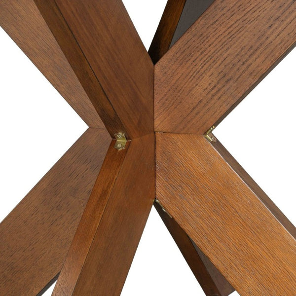 English Elm 5-Piece Round Cherry Dining Set with Rubberwood Armchairs for Cozy Kitchen Nooks N779P266070C_N779P233060B-2