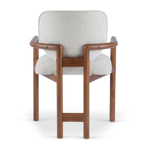 English Elm 5-Piece Round Cherry Dining Set with Rubberwood Armchairs for Cozy Kitchen Nooks N779P266070C_N779P233060B-2