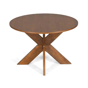 English Elm 5-Piece Round Cherry Dining Set with Rubberwood Armchairs for Cozy Kitchen Nooks N779P266070C_N779P233060B-2