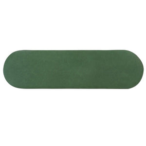 English Elm Green Two-Tone PU Upholstered Dining Bench with Rubberwood Frame Mid-Century Modern N779P367311G