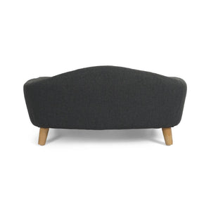 English Elm Elevated Small Dog Couch Bed with Rubberwood Legs and Foam Cushion for Modern Homes N779P395017D