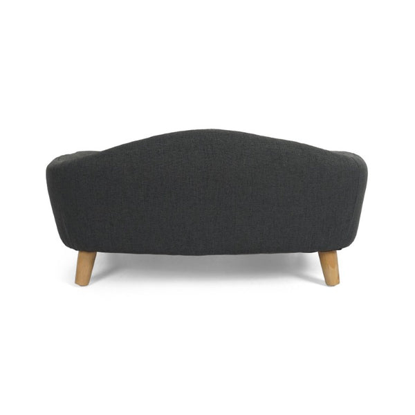English Elm Elevated Small Dog Couch Bed with Rubberwood Legs and Foam Cushion for Modern Homes N779P395017D