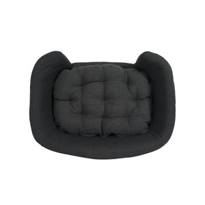 English Elm Elevated Small Dog Couch Bed with Rubberwood Legs and Foam Cushion for Modern Homes N779P395017D