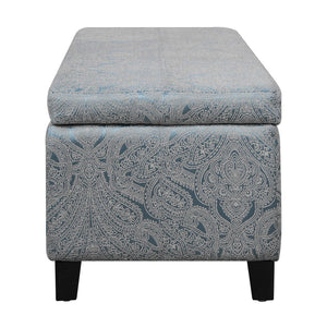 English Elm Indoor Tufted Jacquard Upholstered Storage Bench with Lift Top for Bedroom Entryway N779P396200H