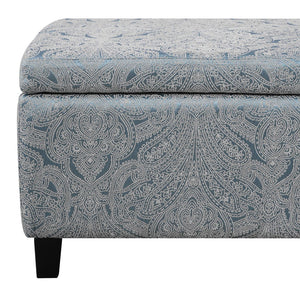 English Elm Indoor Tufted Jacquard Upholstered Storage Bench with Lift Top for Bedroom Entryway N779P396200H