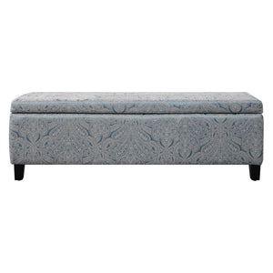 English Elm Indoor Tufted Jacquard Upholstered Storage Bench with Lift Top for Bedroom Entryway N779P396200H
