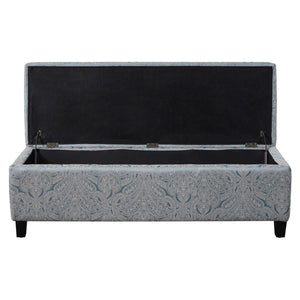 English Elm Indoor Tufted Jacquard Upholstered Storage Bench with Lift Top for Bedroom Entryway N779P396200H