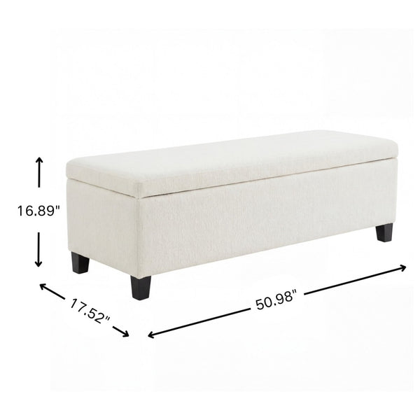 English Elm Indoor Boucle Upholstered Storage Bench with Lift Top Hidden Compartment Entryway Seat N779P396207W