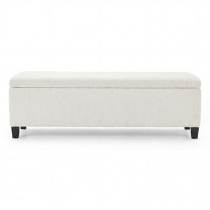English Elm Indoor Boucle Upholstered Storage Bench with Lift Top Hidden Compartment Entryway Seat N779P396207W