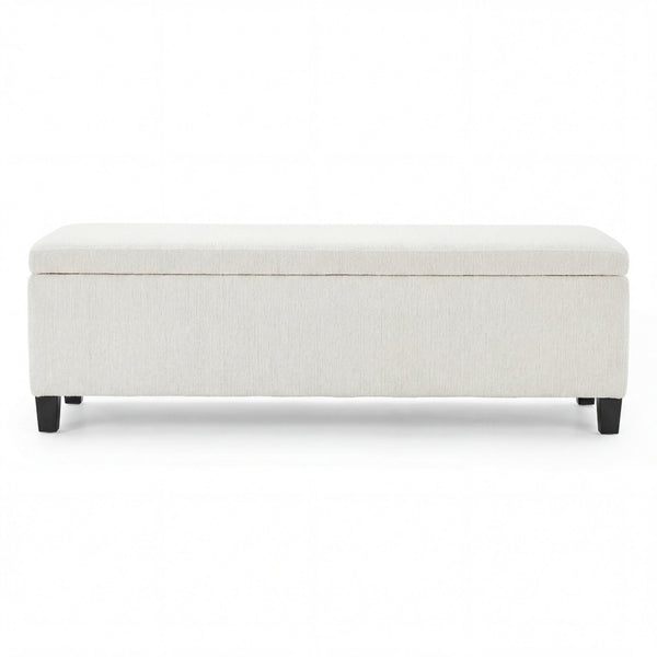 English Elm Indoor Boucle Upholstered Storage Bench with Lift Top Hidden Compartment Entryway Seat N779P396207W