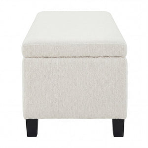English Elm Indoor Boucle Upholstered Storage Bench with Lift Top Hidden Compartment Entryway Seat N779P396207W
