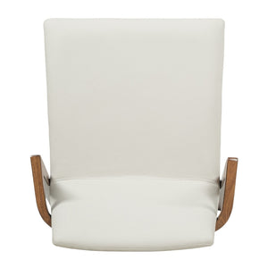 English Elm Mid-century Modern Armchair Set Rubberwood Frame Upholstered Dining Seating for Kitchen Beige N779P400898P