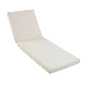 English Elm Outdoor Chaise Lounge Cushion Thick Foam Zippered Cover Uv Resistant Patio Pad Beige N779P411816B