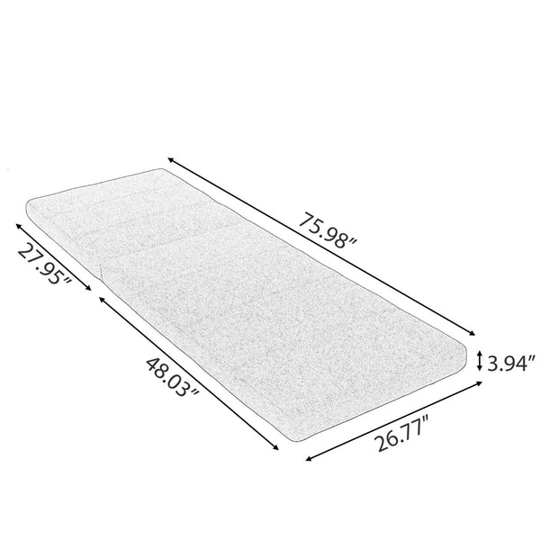 English Elm Outdoor Chaise Lounge Cushion Thick Foam Zippered Cover Uv Resistant Patio Pad Beige N779P411816B