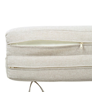 English Elm Outdoor Chaise Lounge Cushion Thick Foam Zippered Cover Uv Resistant Patio Pad Beige N779P411816B
