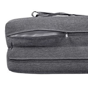 English Elm Outdoor Chaise Lounge Cushion Thick Foam Zippered Cover Uv Resistant Patio Pad Grey N779P411816G