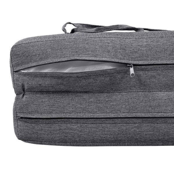 English Elm Outdoor Chaise Lounge Cushion Thick Foam Zippered Cover Uv Resistant Patio Pad Grey N779P411816G