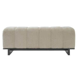 English Elm Indoor Channel Tufted Chenille Dining Bench with Rubberwood Frame for Entryway or Bedroom N779P428986O