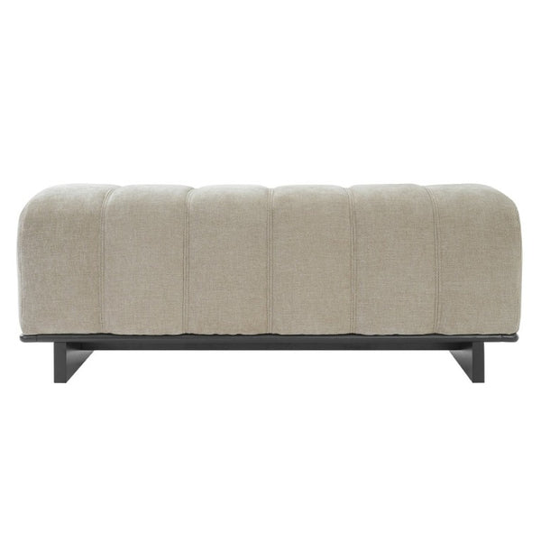 English Elm Indoor Channel Tufted Chenille Dining Bench with Rubberwood Frame for Entryway or Bedroom N779P428986O