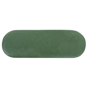 English Elm Green Two-Tone PU Upholstered Dining Bench Mid-Century Rubberwood Frame Seat N779P428987G