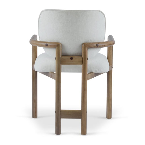 English Elm 5-Piece Rubberwood Dining Set with Rattan Accents for Farmhouse or Coastal Rooms Natural/White N779P436250N_N779P233060W-2