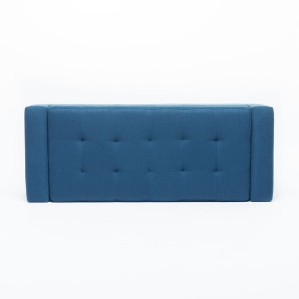 English Elm Navy Button Tufted Storage Bench Upholstered Footrest with Rubberwood Legs for Bedroom N779P458170N