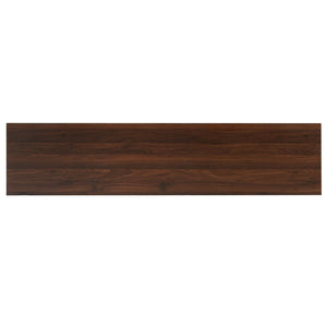 English Elm Modern Two-Tone Walnut and Blue 67 Inch TV Stand with Glass Doors Drawers Shelves N779P458843B_N779P458844B