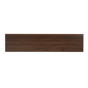 English Elm Modern Two Tone Walnut and White TV Console with Glass Doors Storage Drawers N779P458843W_N779P458844W