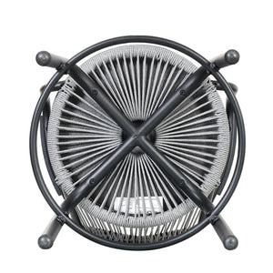 English Elm Outdoor Woven Pe Rattan Bar Stools Set of 2 with Arms for Patio Pool Island N780P199440B