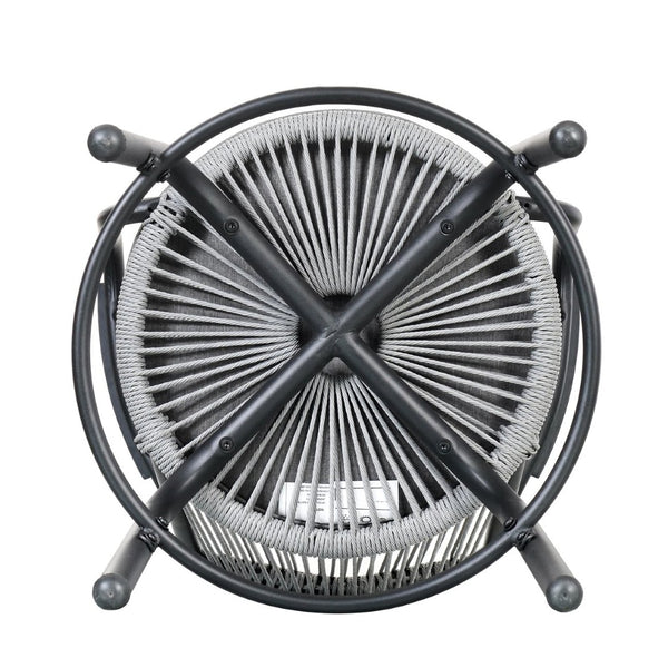 English Elm Outdoor Woven Pe Rattan Bar Stools Set of 2 with Arms for Patio Pool Island N780P199440B