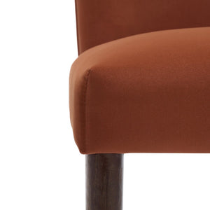 English Elm 27inch-counterstool, Tufted Fabric Seat Gold Footrest Ring for Kitchen Island Bar Set of 2 N780P224409A