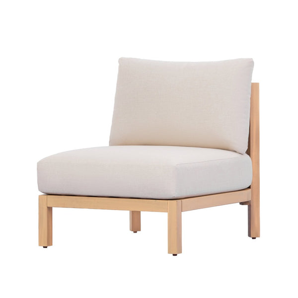 English Elm Acacia Outdoor Club Chair Rope Woven Deep Seat with Thick Foam Cushion for Patio Garden N780P371455L