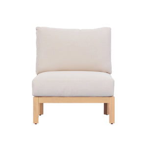 English Elm Acacia Outdoor Club Chair Rope Woven Deep Seat with Thick Foam Cushion for Patio Garden N780P371455L